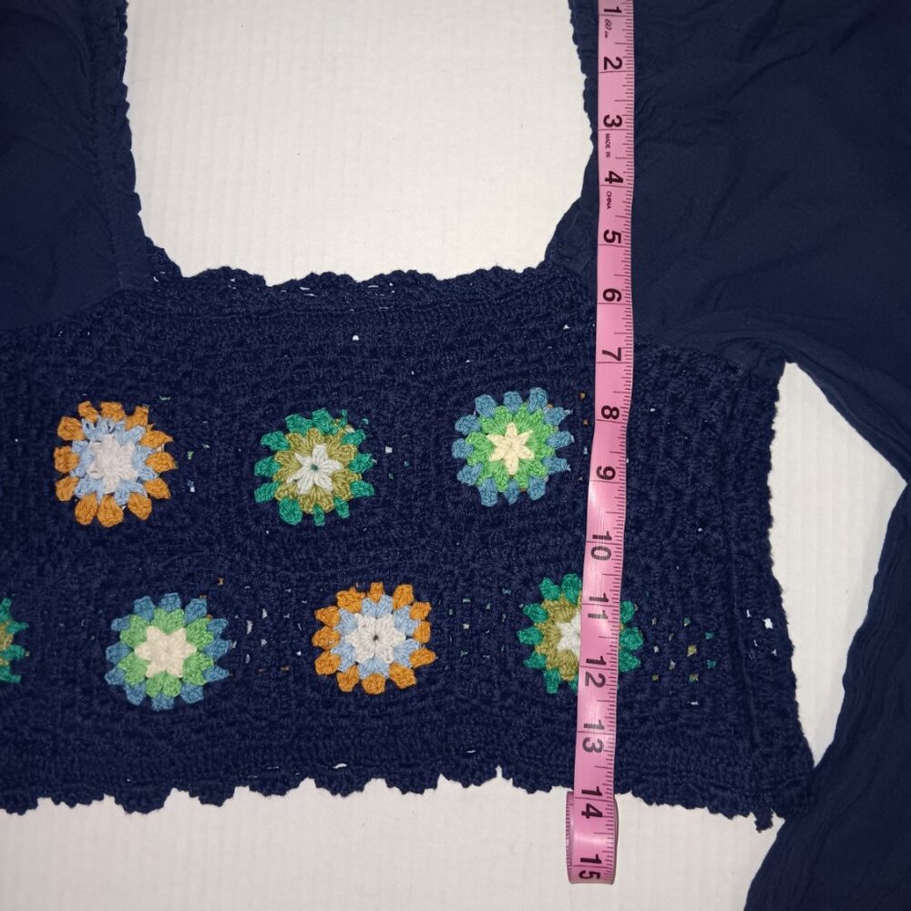 AERIE CROCHET VACAY CROP TOP - Picture 4 of 11